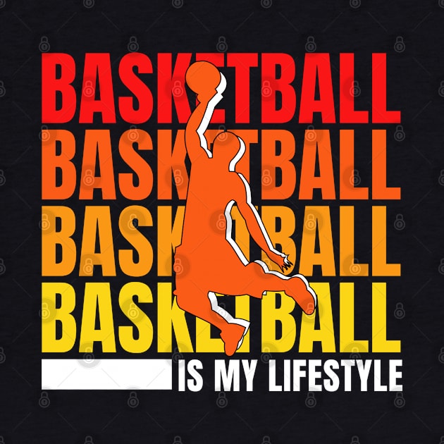 Vintege Basketball Is My Lifestyle Basketball Quotes Funny by Illustradise